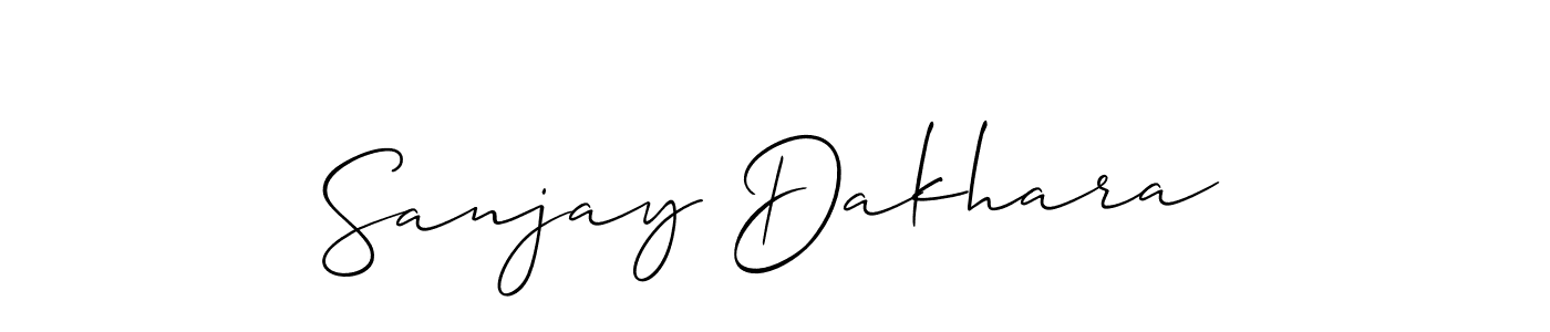 Create a beautiful signature design for name Sanjay Dakhara. With this signature (Allison_Script) fonts, you can make a handwritten signature for free. Sanjay Dakhara signature style 2 images and pictures png