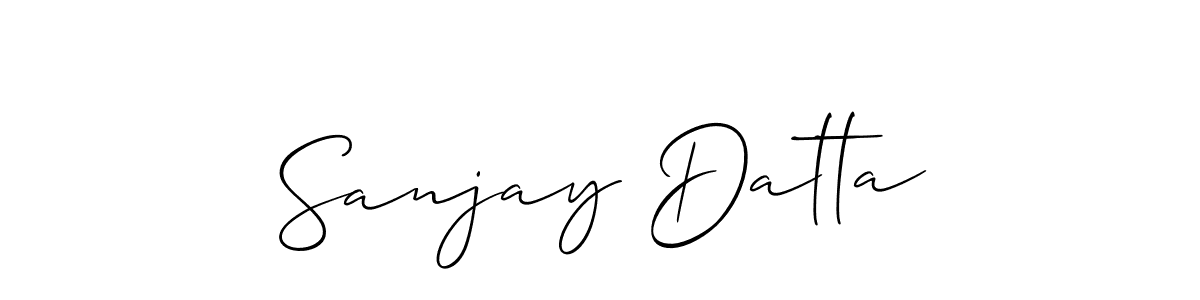Also we have Sanjay Datta name is the best signature style. Create professional handwritten signature collection using Allison_Script autograph style. Sanjay Datta signature style 2 images and pictures png