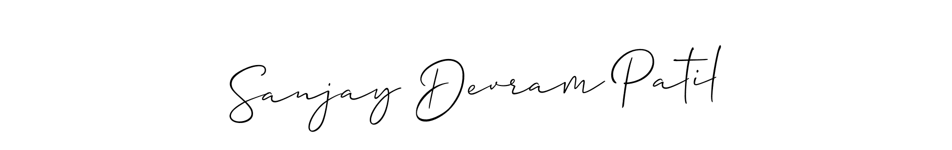 The best way (Allison_Script) to make a short signature is to pick only two or three words in your name. The name Sanjay Devram Patil include a total of six letters. For converting this name. Sanjay Devram Patil signature style 2 images and pictures png