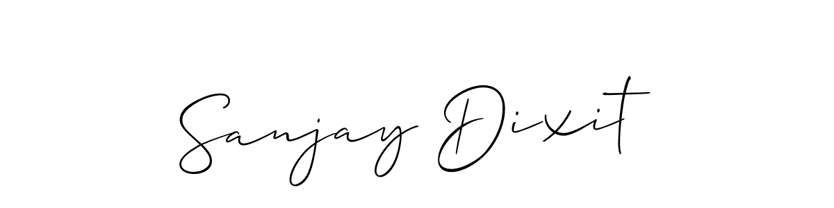 The best way (Allison_Script) to make a short signature is to pick only two or three words in your name. The name Sanjay Dixit include a total of six letters. For converting this name. Sanjay Dixit signature style 2 images and pictures png