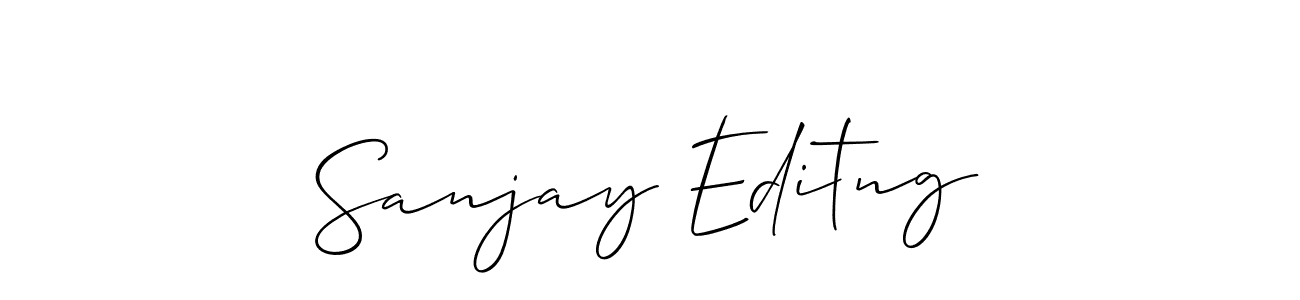 You should practise on your own different ways (Allison_Script) to write your name (Sanjay Editng) in signature. don't let someone else do it for you. Sanjay Editng signature style 2 images and pictures png