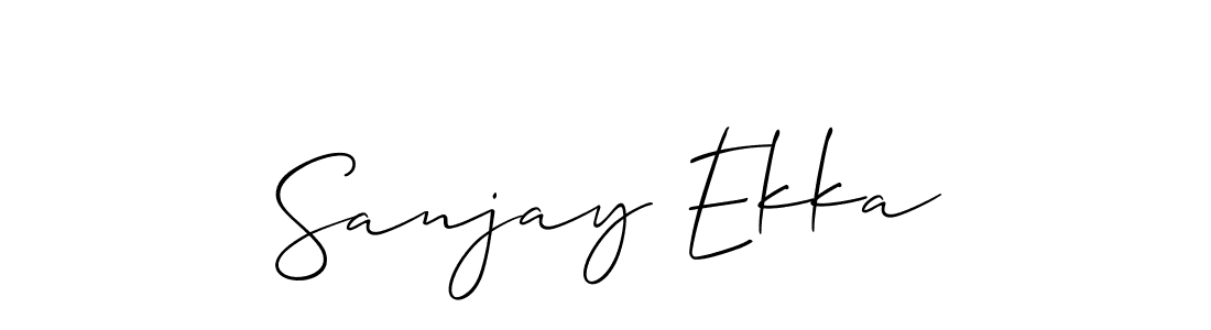 if you are searching for the best signature style for your name Sanjay Ekka. so please give up your signature search. here we have designed multiple signature styles  using Allison_Script. Sanjay Ekka signature style 2 images and pictures png