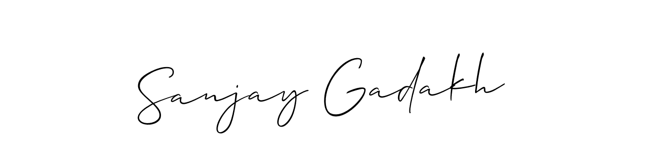if you are searching for the best signature style for your name Sanjay Gadakh. so please give up your signature search. here we have designed multiple signature styles  using Allison_Script. Sanjay Gadakh signature style 2 images and pictures png