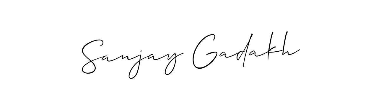 How to Draw Sanjay Gadakh signature style? Allison_Script is a latest design signature styles for name Sanjay Gadakh. Sanjay Gadakh signature style 2 images and pictures png