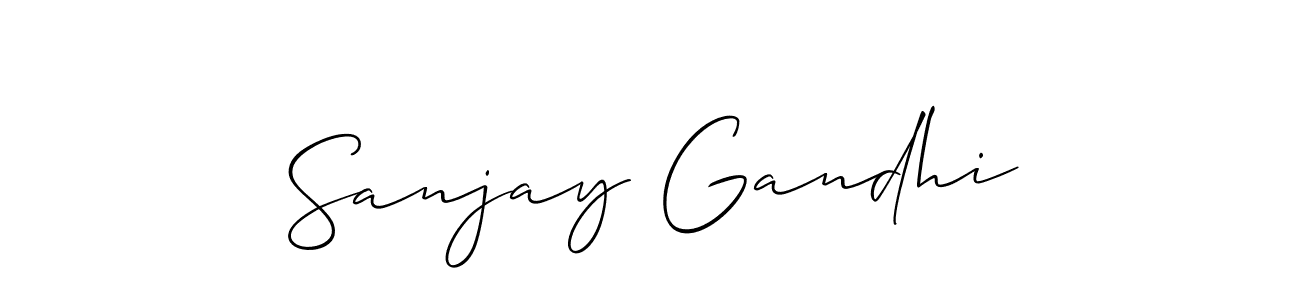 How to Draw Sanjay Gandhi signature style? Allison_Script is a latest design signature styles for name Sanjay Gandhi. Sanjay Gandhi signature style 2 images and pictures png