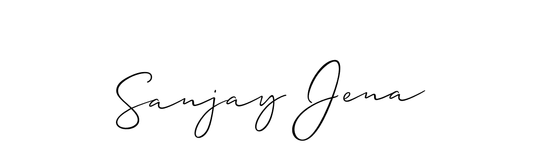 Create a beautiful signature design for name Sanjay Jena. With this signature (Allison_Script) fonts, you can make a handwritten signature for free. Sanjay Jena signature style 2 images and pictures png