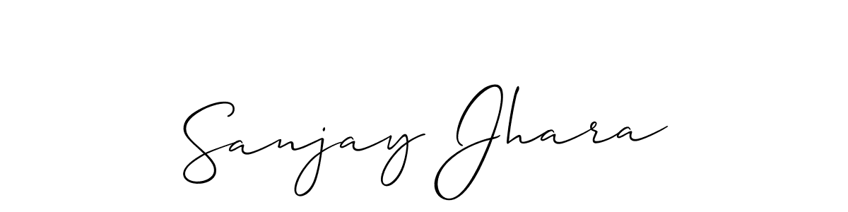 if you are searching for the best signature style for your name Sanjay Jhara. so please give up your signature search. here we have designed multiple signature styles  using Allison_Script. Sanjay Jhara signature style 2 images and pictures png
