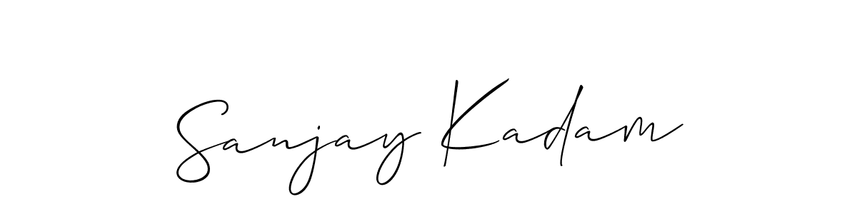 Use a signature maker to create a handwritten signature online. With this signature software, you can design (Allison_Script) your own signature for name Sanjay Kadam. Sanjay Kadam signature style 2 images and pictures png