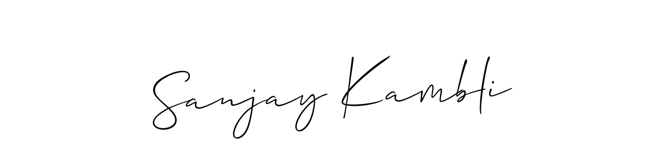 This is the best signature style for the Sanjay Kambli name. Also you like these signature font (Allison_Script). Mix name signature. Sanjay Kambli signature style 2 images and pictures png