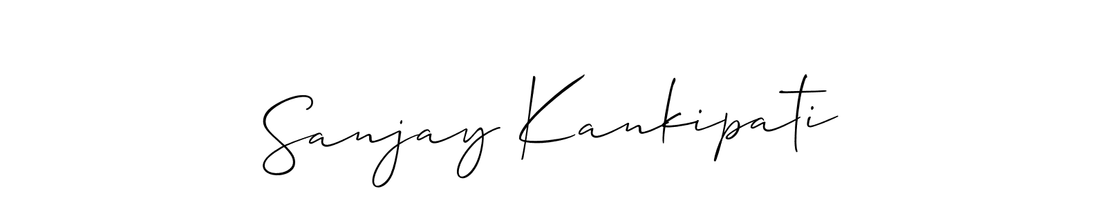 Best and Professional Signature Style for Sanjay Kankipati. Allison_Script Best Signature Style Collection. Sanjay Kankipati signature style 2 images and pictures png