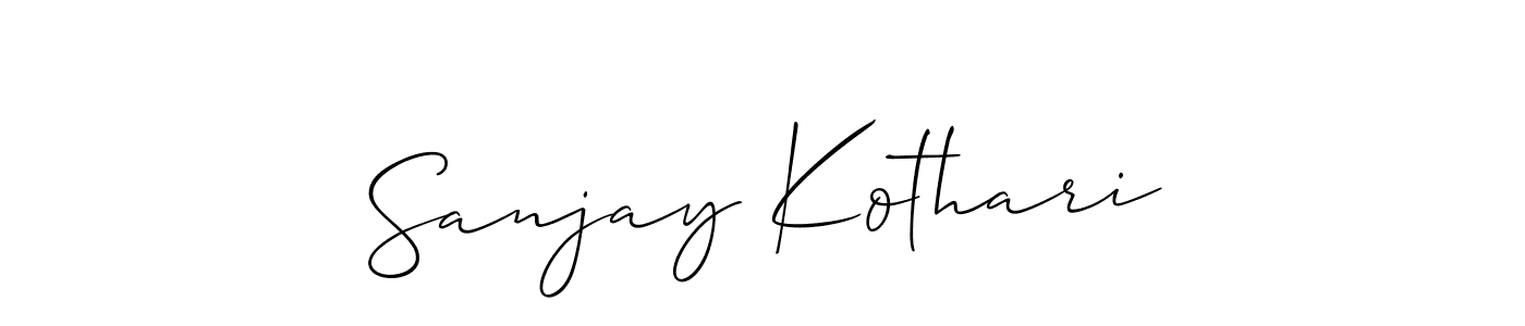 Similarly Allison_Script is the best handwritten signature design. Signature creator online .You can use it as an online autograph creator for name Sanjay Kothari. Sanjay Kothari signature style 2 images and pictures png