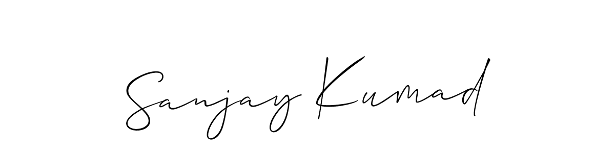 Allison_Script is a professional signature style that is perfect for those who want to add a touch of class to their signature. It is also a great choice for those who want to make their signature more unique. Get Sanjay Kumad name to fancy signature for free. Sanjay Kumad signature style 2 images and pictures png