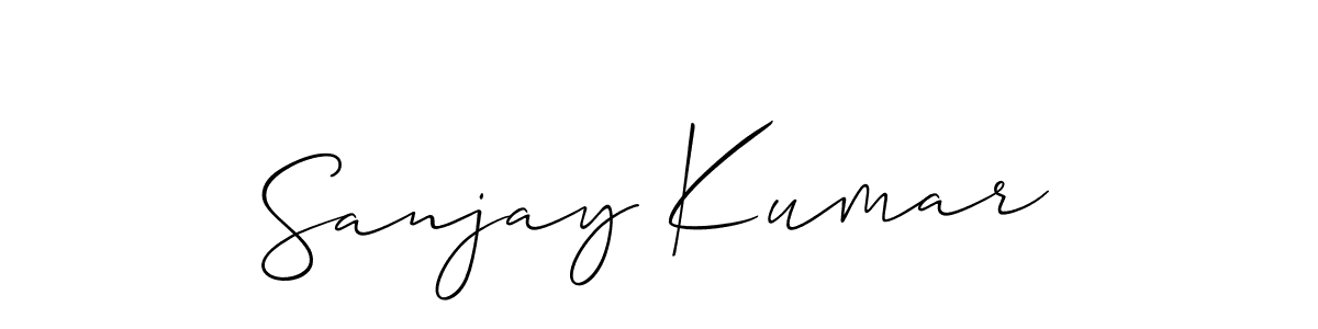 Sanjay Kumar stylish signature style. Best Handwritten Sign (Allison_Script) for my name. Handwritten Signature Collection Ideas for my name Sanjay Kumar. Sanjay Kumar signature style 2 images and pictures png