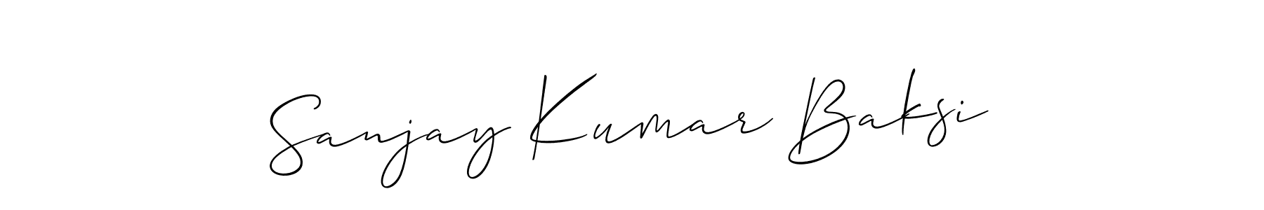 How to make Sanjay Kumar Baksi name signature. Use Allison_Script style for creating short signs online. This is the latest handwritten sign. Sanjay Kumar Baksi signature style 2 images and pictures png