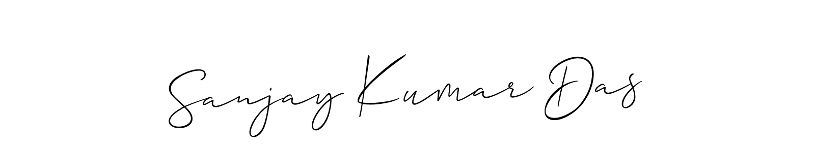 You should practise on your own different ways (Allison_Script) to write your name (Sanjay Kumar Das) in signature. don't let someone else do it for you. Sanjay Kumar Das signature style 2 images and pictures png