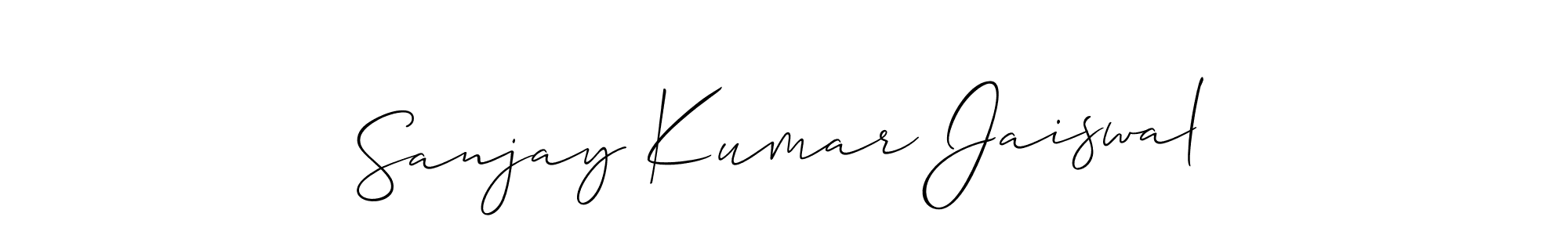 Sanjay Kumar Jaiswal stylish signature style. Best Handwritten Sign (Allison_Script) for my name. Handwritten Signature Collection Ideas for my name Sanjay Kumar Jaiswal. Sanjay Kumar Jaiswal signature style 2 images and pictures png