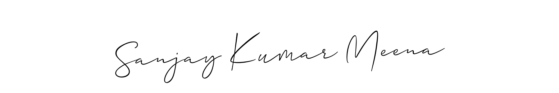 Design your own signature with our free online signature maker. With this signature software, you can create a handwritten (Allison_Script) signature for name Sanjay Kumar Meena. Sanjay Kumar Meena signature style 2 images and pictures png