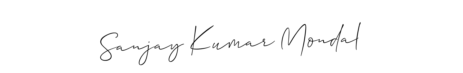 Create a beautiful signature design for name Sanjay Kumar Mondal. With this signature (Allison_Script) fonts, you can make a handwritten signature for free. Sanjay Kumar Mondal signature style 2 images and pictures png