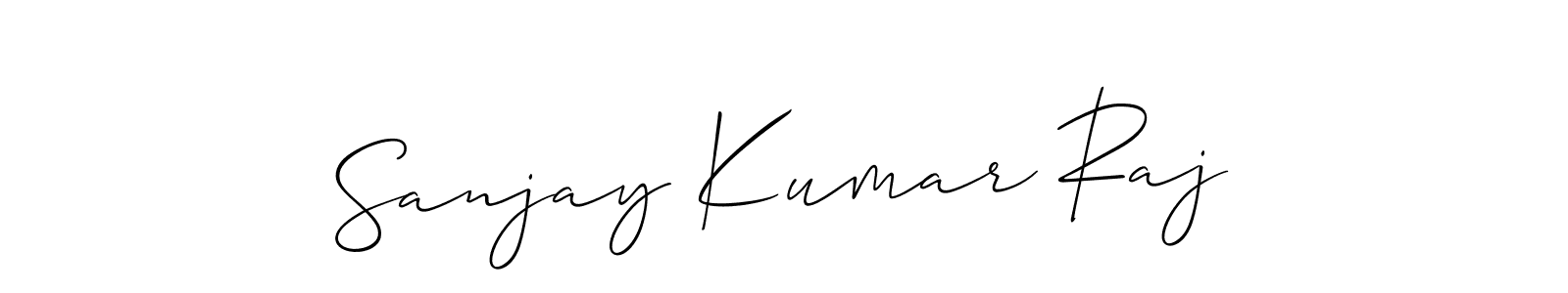 How to make Sanjay Kumar Raj signature? Allison_Script is a professional autograph style. Create handwritten signature for Sanjay Kumar Raj name. Sanjay Kumar Raj signature style 2 images and pictures png