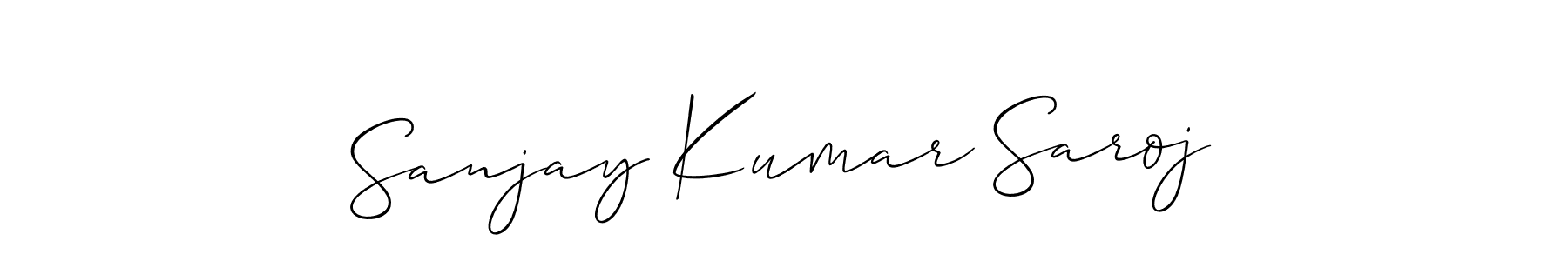 How to make Sanjay Kumar Saroj signature? Allison_Script is a professional autograph style. Create handwritten signature for Sanjay Kumar Saroj name. Sanjay Kumar Saroj signature style 2 images and pictures png