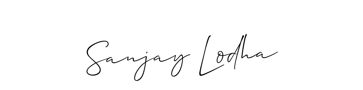 Also we have Sanjay Lodha name is the best signature style. Create professional handwritten signature collection using Allison_Script autograph style. Sanjay Lodha signature style 2 images and pictures png