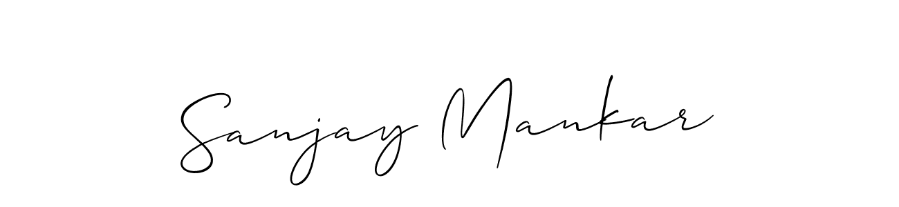 Also we have Sanjay Mankar name is the best signature style. Create professional handwritten signature collection using Allison_Script autograph style. Sanjay Mankar signature style 2 images and pictures png