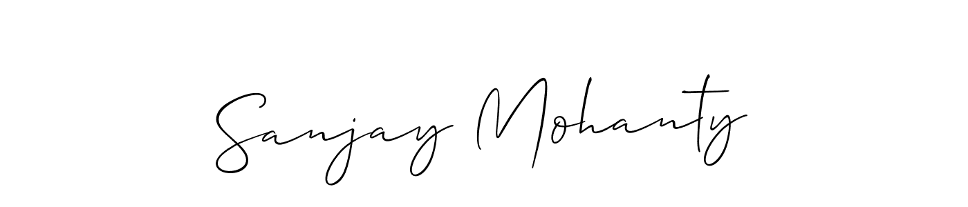 How to make Sanjay Mohanty signature? Allison_Script is a professional autograph style. Create handwritten signature for Sanjay Mohanty name. Sanjay Mohanty signature style 2 images and pictures png