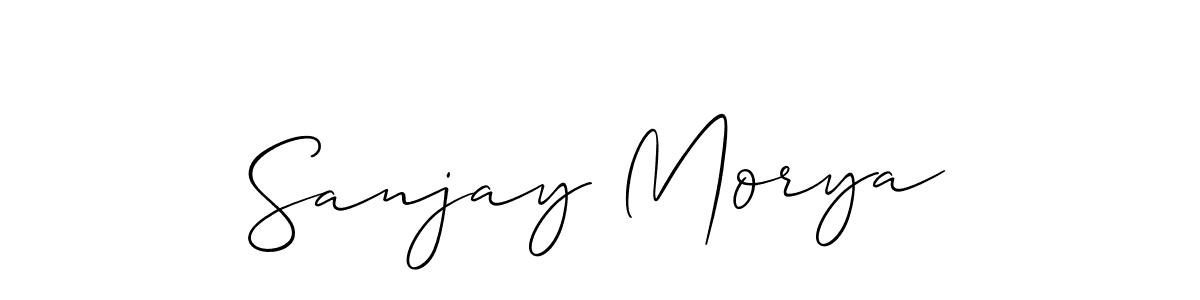 It looks lik you need a new signature style for name Sanjay Morya. Design unique handwritten (Allison_Script) signature with our free signature maker in just a few clicks. Sanjay Morya signature style 2 images and pictures png