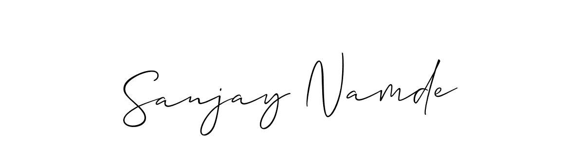 How to Draw Sanjay Namde signature style? Allison_Script is a latest design signature styles for name Sanjay Namde. Sanjay Namde signature style 2 images and pictures png