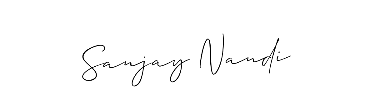 Best and Professional Signature Style for Sanjay Nandi. Allison_Script Best Signature Style Collection. Sanjay Nandi signature style 2 images and pictures png