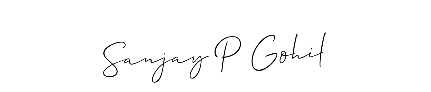 Make a beautiful signature design for name Sanjay P Gohil. Use this online signature maker to create a handwritten signature for free. Sanjay P Gohil signature style 2 images and pictures png