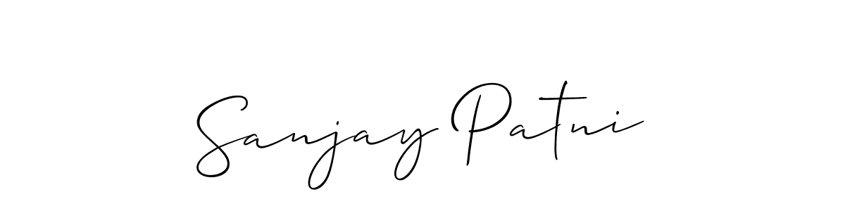 How to make Sanjay Patni signature? Allison_Script is a professional autograph style. Create handwritten signature for Sanjay Patni name. Sanjay Patni signature style 2 images and pictures png