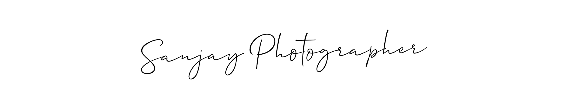 Also You can easily find your signature by using the search form. We will create Sanjay Photographer name handwritten signature images for you free of cost using Allison_Script sign style. Sanjay Photographer signature style 2 images and pictures png