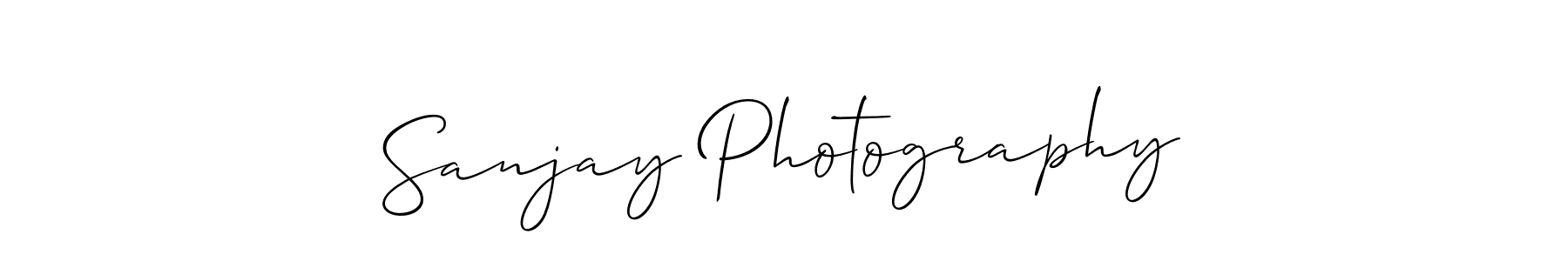 Design your own signature with our free online signature maker. With this signature software, you can create a handwritten (Allison_Script) signature for name Sanjay Photography. Sanjay Photography signature style 2 images and pictures png
