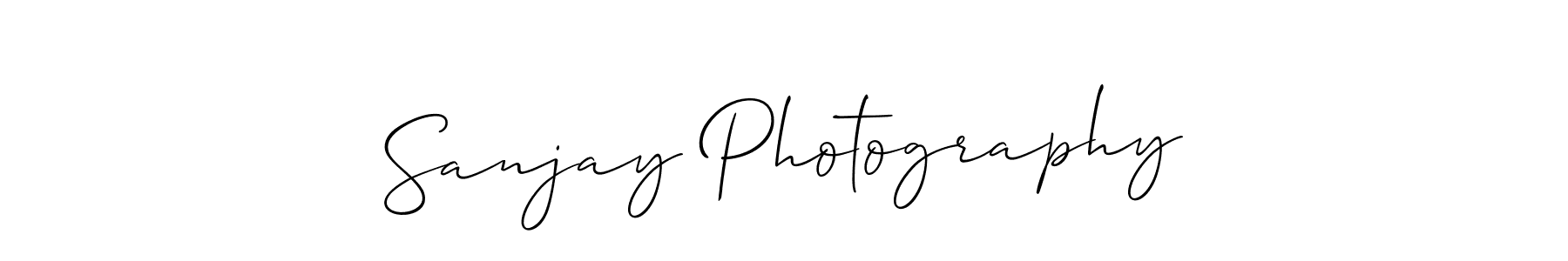 Design your own signature with our free online signature maker. With this signature software, you can create a handwritten (Allison_Script) signature for name Sanjay Photography. Sanjay Photography signature style 2 images and pictures png