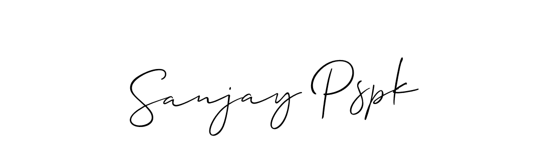 How to Draw Sanjay Pspk signature style? Allison_Script is a latest design signature styles for name Sanjay Pspk. Sanjay Pspk signature style 2 images and pictures png