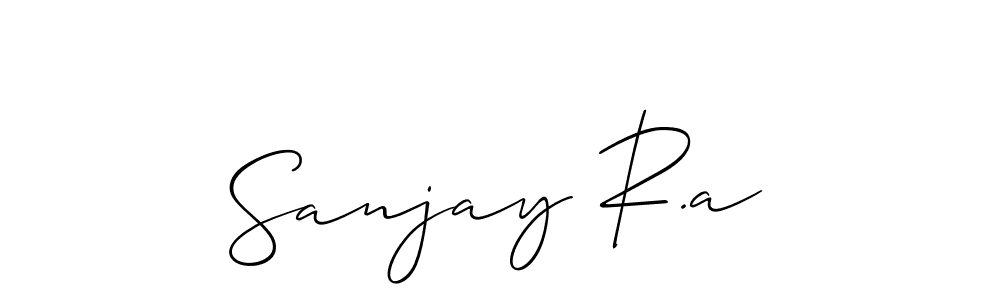 Create a beautiful signature design for name Sanjay R.a. With this signature (Allison_Script) fonts, you can make a handwritten signature for free. Sanjay R.a signature style 2 images and pictures png