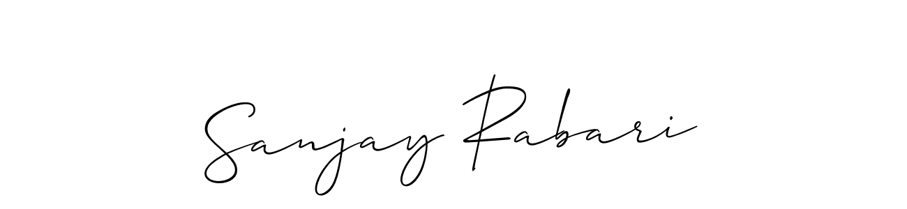 How to Draw Sanjay Rabari signature style? Allison_Script is a latest design signature styles for name Sanjay Rabari. Sanjay Rabari signature style 2 images and pictures png