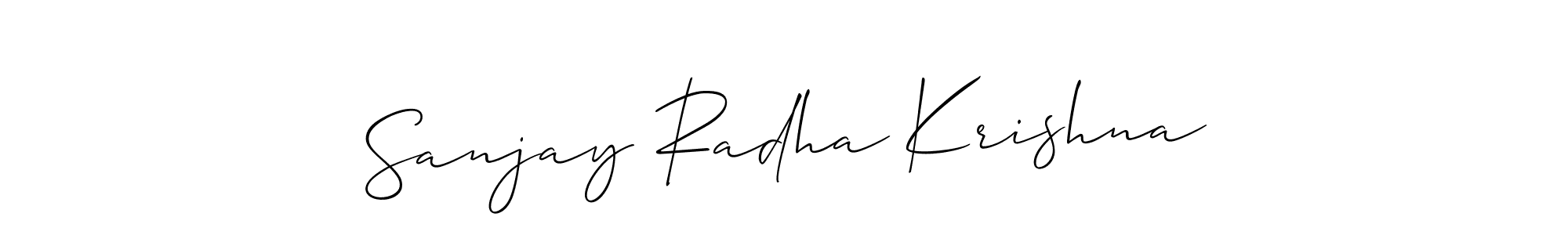 The best way (Allison_Script) to make a short signature is to pick only two or three words in your name. The name Sanjay Radha Krishna include a total of six letters. For converting this name. Sanjay Radha Krishna signature style 2 images and pictures png