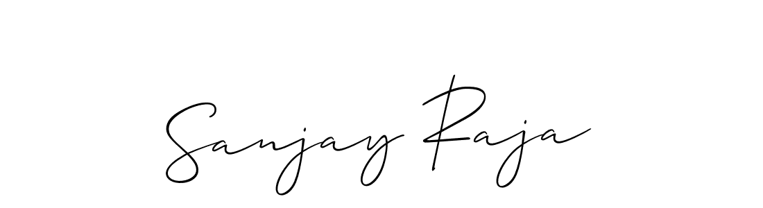 Design your own signature with our free online signature maker. With this signature software, you can create a handwritten (Allison_Script) signature for name Sanjay Raja. Sanjay Raja signature style 2 images and pictures png