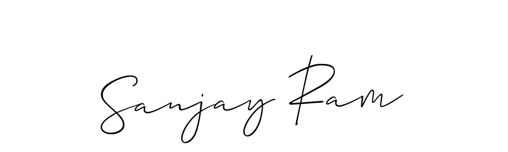 Also You can easily find your signature by using the search form. We will create Sanjay Ram name handwritten signature images for you free of cost using Allison_Script sign style. Sanjay Ram signature style 2 images and pictures png