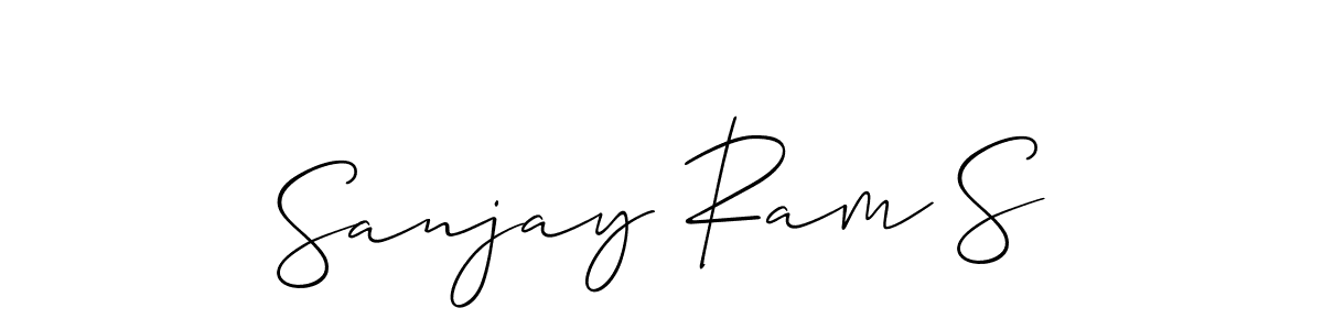 Also we have Sanjay Ram S name is the best signature style. Create professional handwritten signature collection using Allison_Script autograph style. Sanjay Ram S signature style 2 images and pictures png
