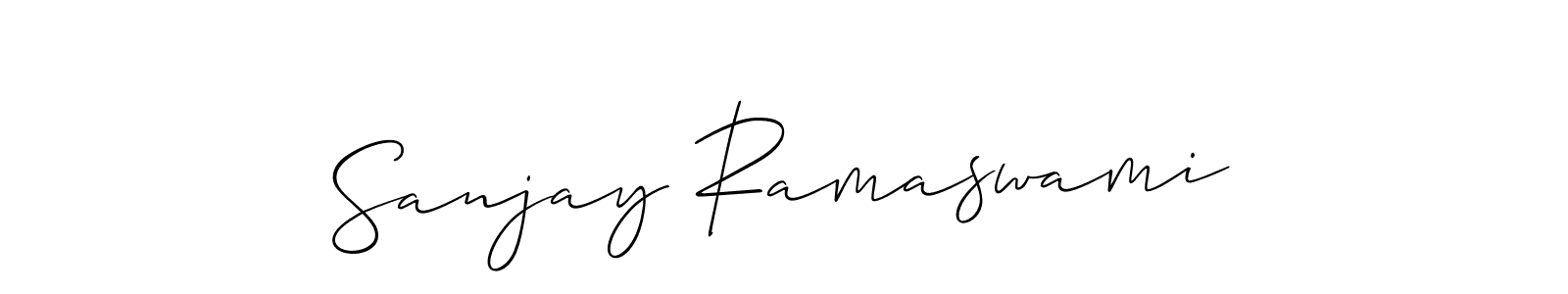 Similarly Allison_Script is the best handwritten signature design. Signature creator online .You can use it as an online autograph creator for name Sanjay Ramaswami. Sanjay Ramaswami signature style 2 images and pictures png