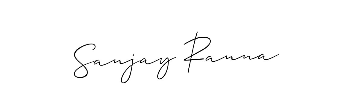 This is the best signature style for the Sanjay Ranna name. Also you like these signature font (Allison_Script). Mix name signature. Sanjay Ranna signature style 2 images and pictures png