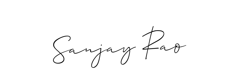 Sanjay Rao stylish signature style. Best Handwritten Sign (Allison_Script) for my name. Handwritten Signature Collection Ideas for my name Sanjay Rao. Sanjay Rao signature style 2 images and pictures png