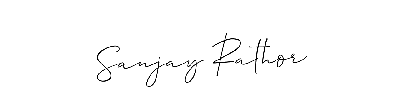 How to make Sanjay Rathor signature? Allison_Script is a professional autograph style. Create handwritten signature for Sanjay Rathor name. Sanjay Rathor signature style 2 images and pictures png