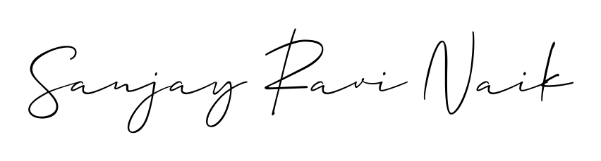 You can use this online signature creator to create a handwritten signature for the name Sanjay Ravi Naik. This is the best online autograph maker. Sanjay Ravi Naik signature style 2 images and pictures png