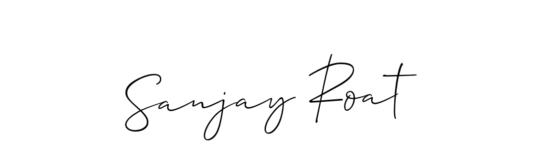 Create a beautiful signature design for name Sanjay Roat. With this signature (Allison_Script) fonts, you can make a handwritten signature for free. Sanjay Roat signature style 2 images and pictures png