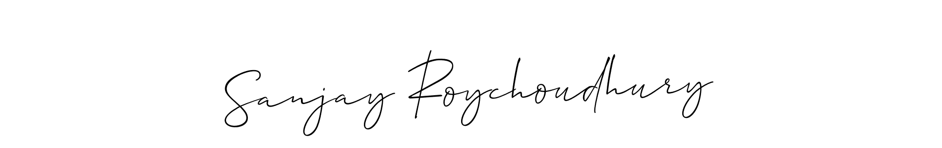 Sanjay Roychoudhury stylish signature style. Best Handwritten Sign (Allison_Script) for my name. Handwritten Signature Collection Ideas for my name Sanjay Roychoudhury. Sanjay Roychoudhury signature style 2 images and pictures png
