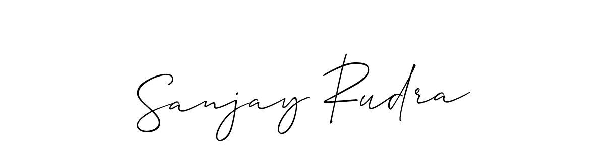 The best way (Allison_Script) to make a short signature is to pick only two or three words in your name. The name Sanjay Rudra include a total of six letters. For converting this name. Sanjay Rudra signature style 2 images and pictures png